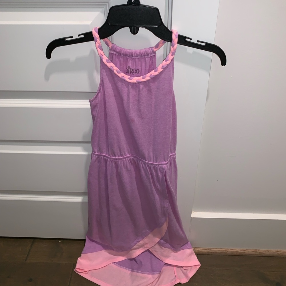 Girls Pink & Purple Maxi Dress